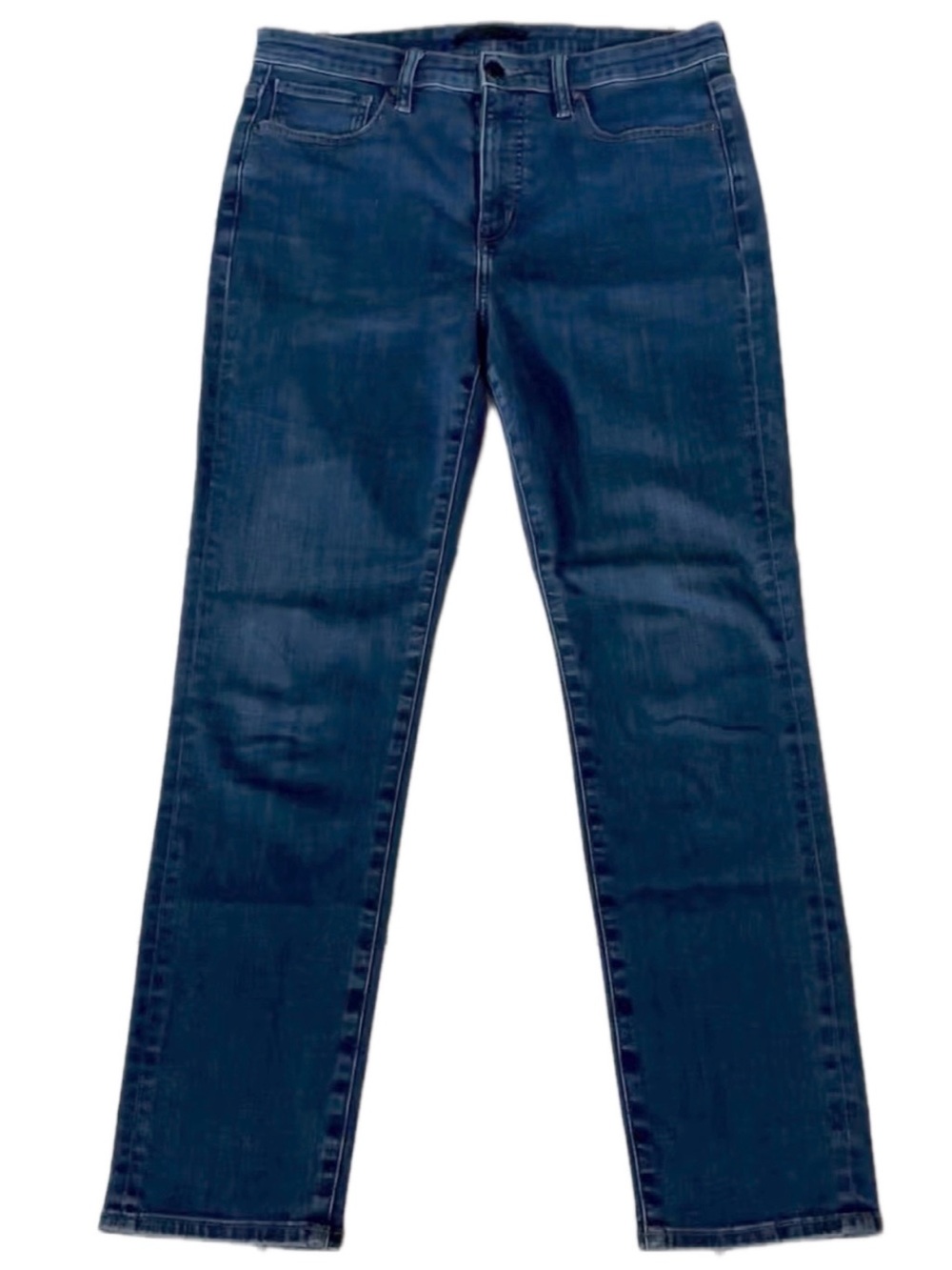 Uniqlo Dark Wash Navy Blue Jeans Straight Skinny Jeans For Women, Size 8